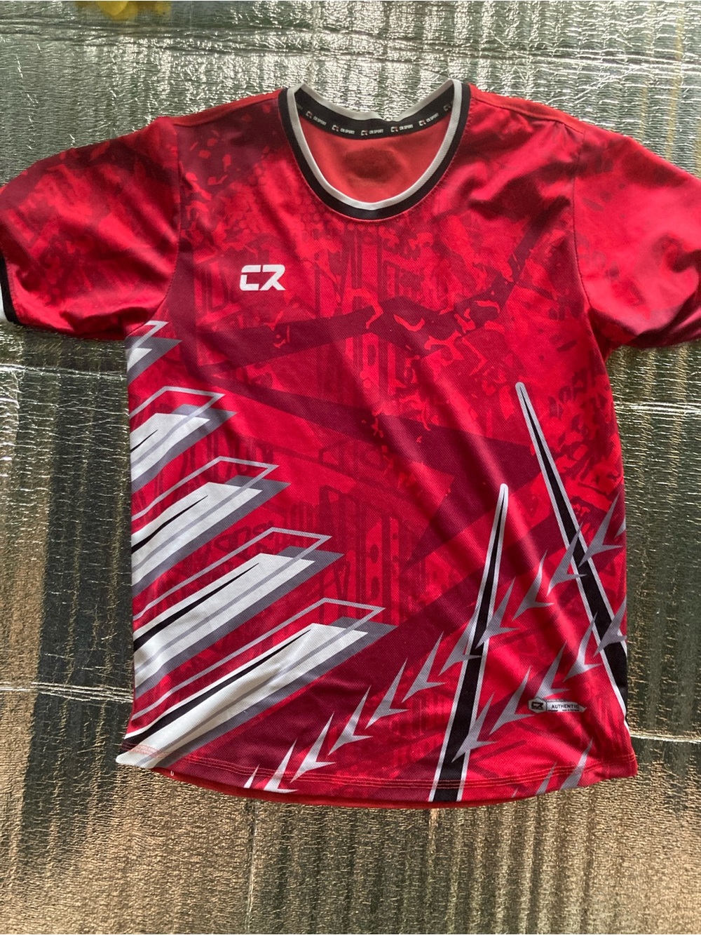 Men's Red Graphic Performance Jersey by CR